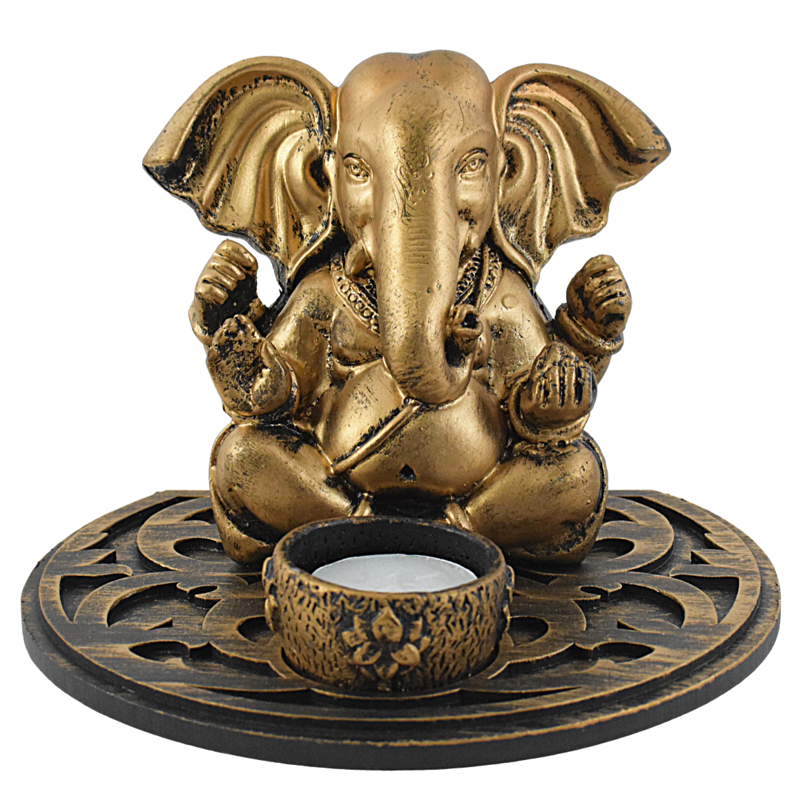 Ganesha  with T- Light Holder