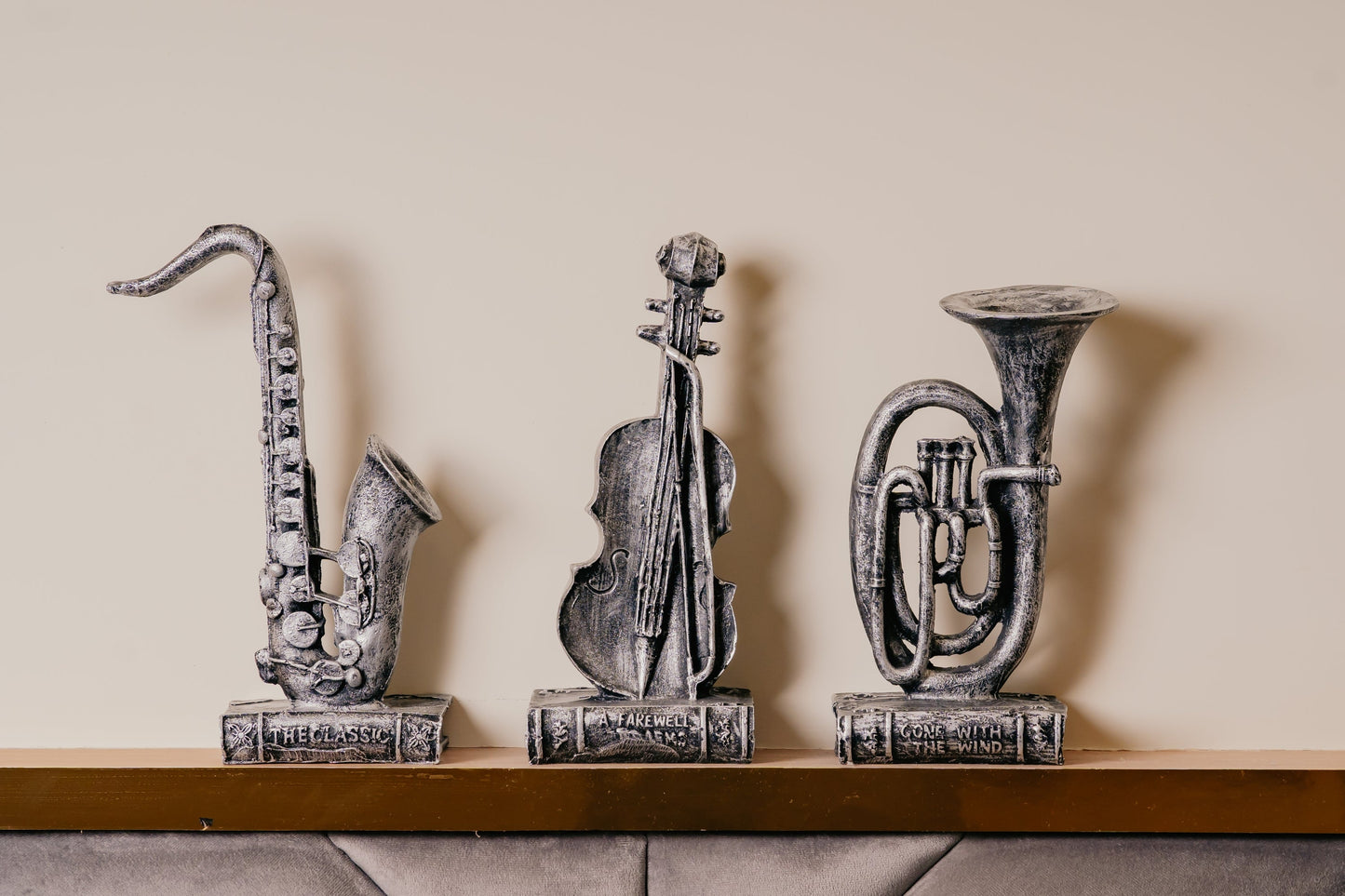 Musical Instruments Abstract Art - Set of 3