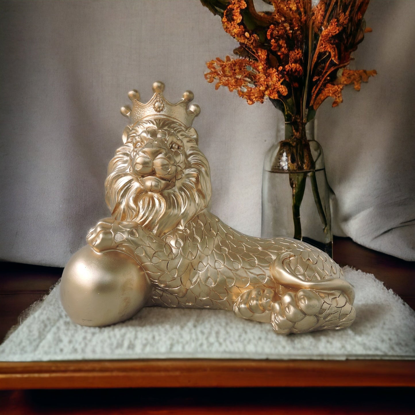 Golden Crown Lion by THE TRENDING ZONEs