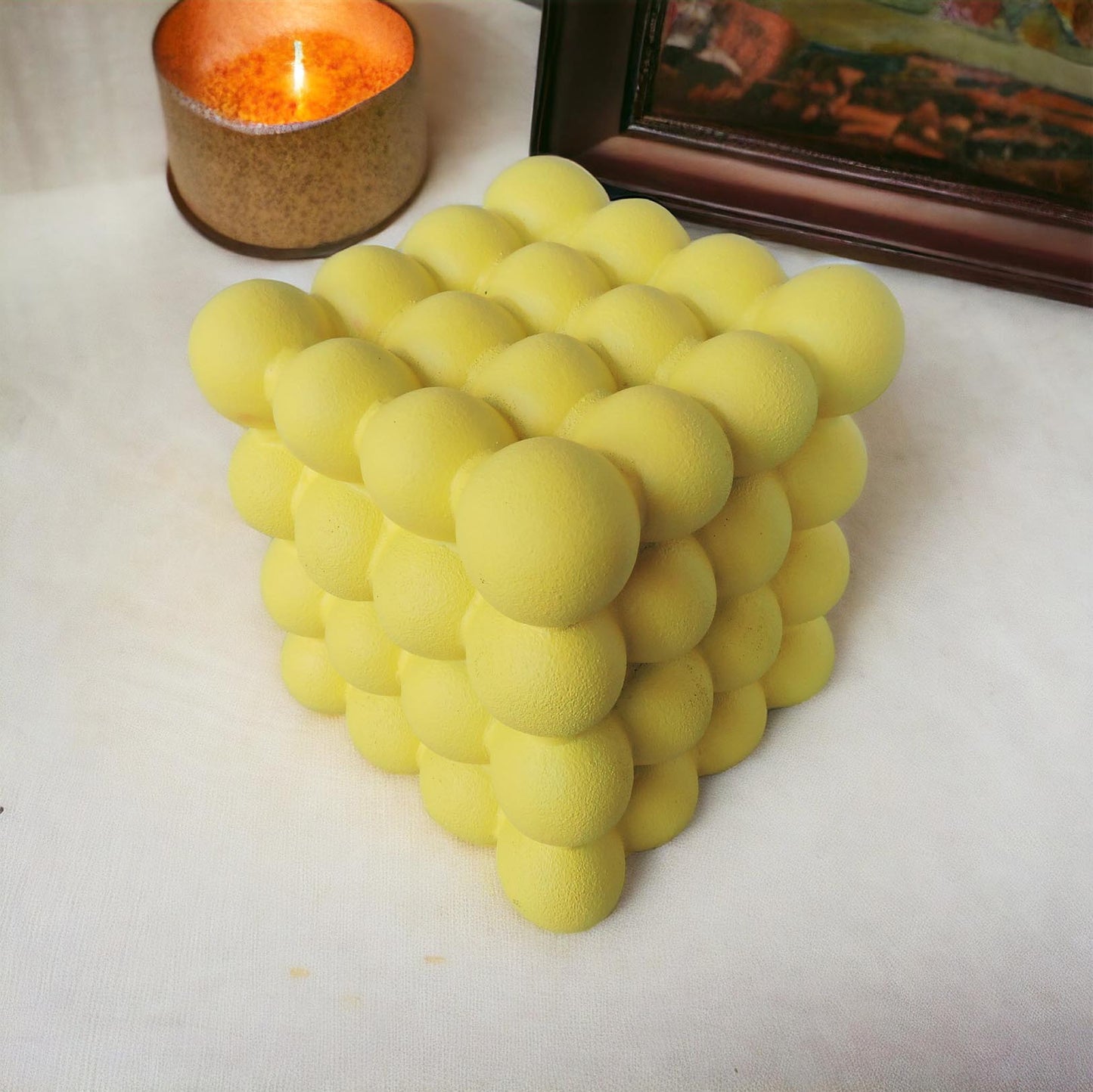 Bubble Cube / Yellow by THE TRENDING ZONEs