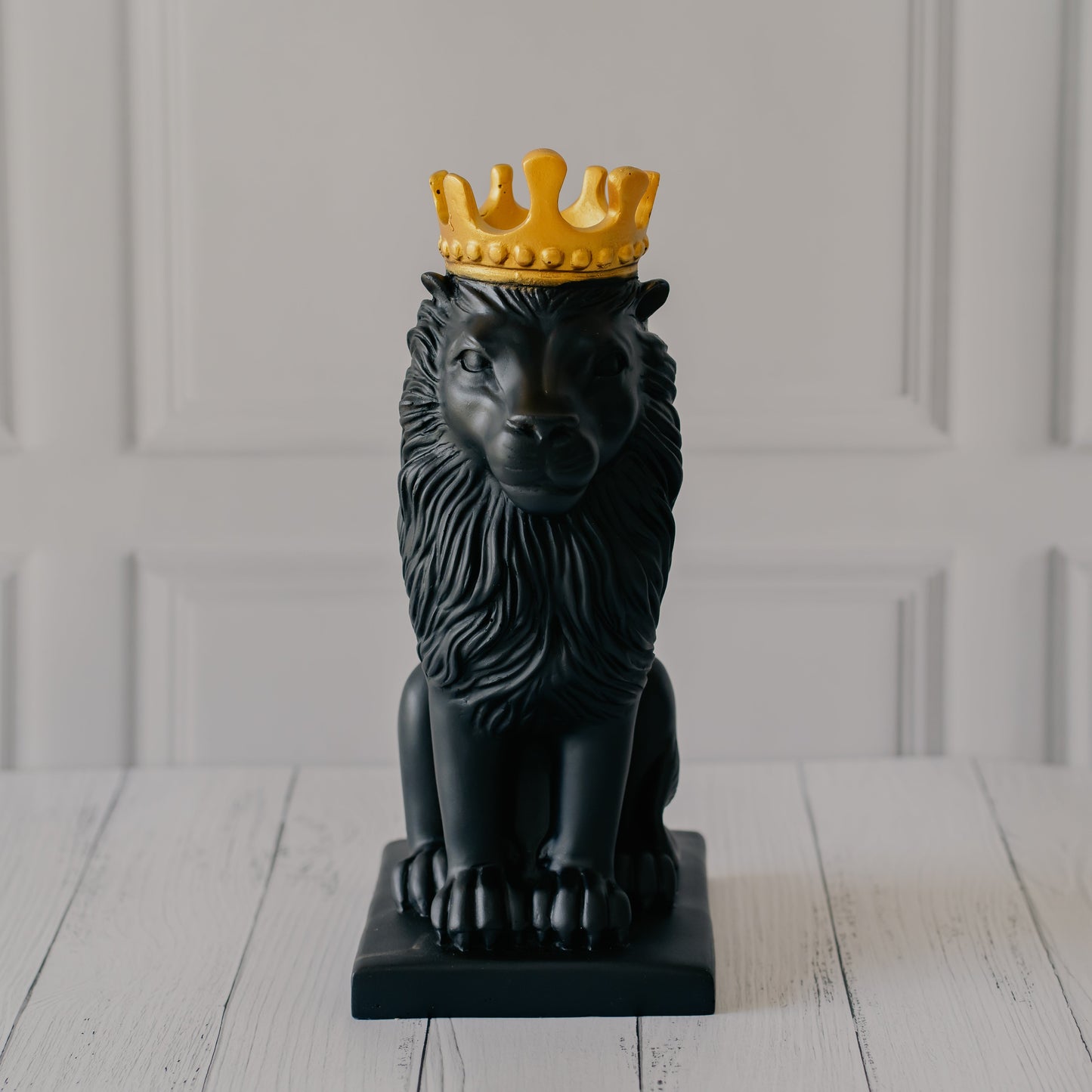 Crowned Lion The King" (Black)"