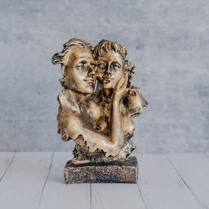 Modern Love Couple Abstract Art Figurine