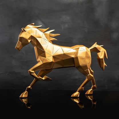 HANDMADE LUXURY ORIGAMI HORSE SCULPTURE