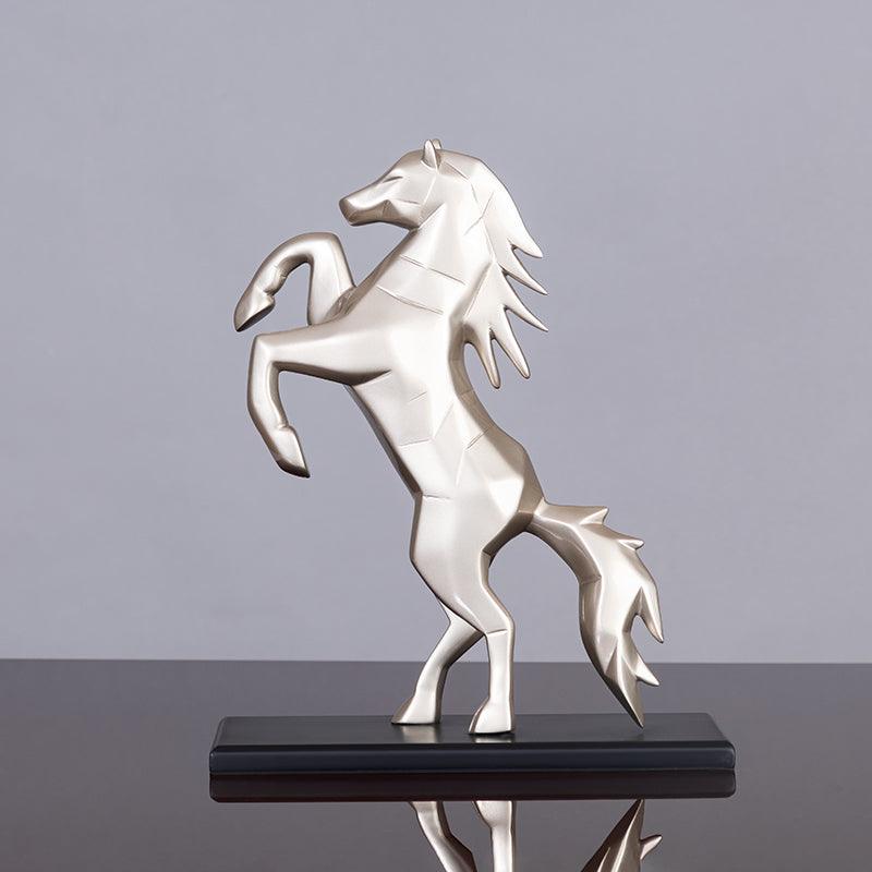 REARING HORSE SCULPTURE