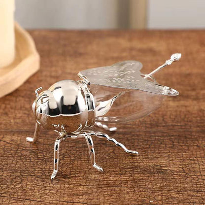 HONEYBEE JAR WITH SPOON