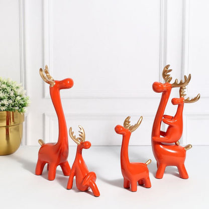 CUTE ELK FAMILY CREATIVES - SET OF 5