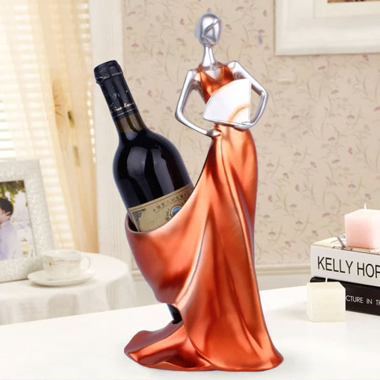 Luxury Lady wine bottle holder : Red