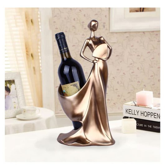 Luxury Lady wine bottle holder : Bronze